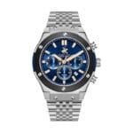 Beverly Hills Polo Club BP3773X.390 muški sat sa plavim brojčanikom i čeličnom narukvicom, kronograf funkcija i prikaz datuma.