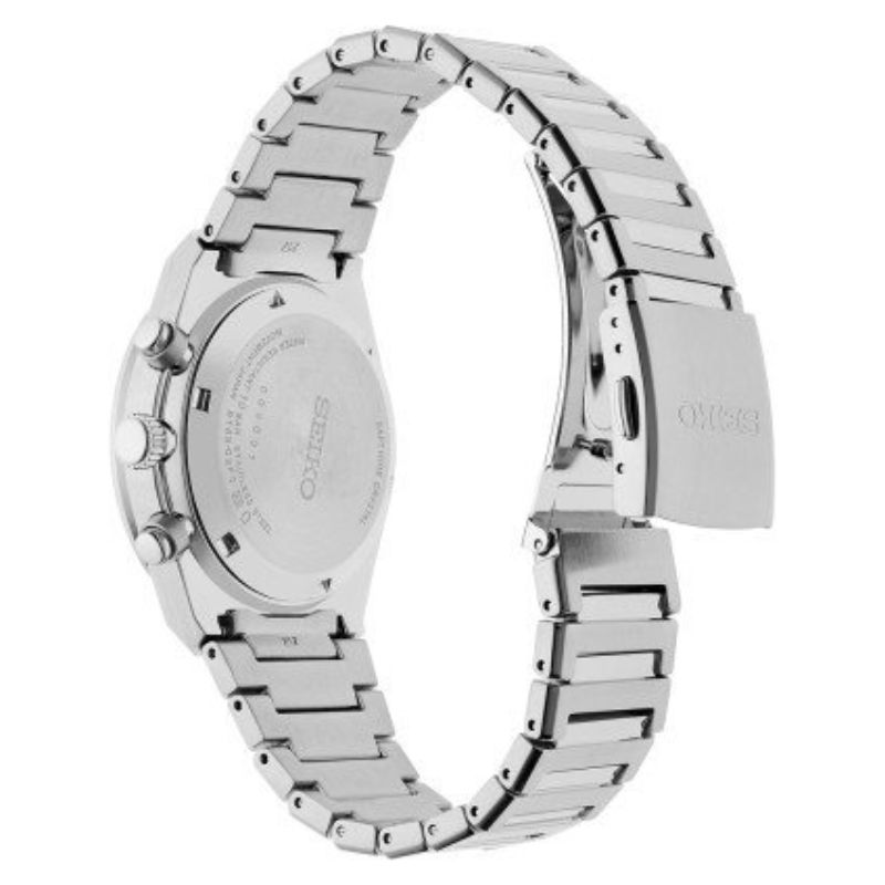 Seiko SSB461P1 muški hronograf sa zelenim brojčanikom i zlatnim detaljima, kućište i narukvica od nehrđajućeg čelika, 41 mm, Hardlex staklo, vodootporan 100 m.