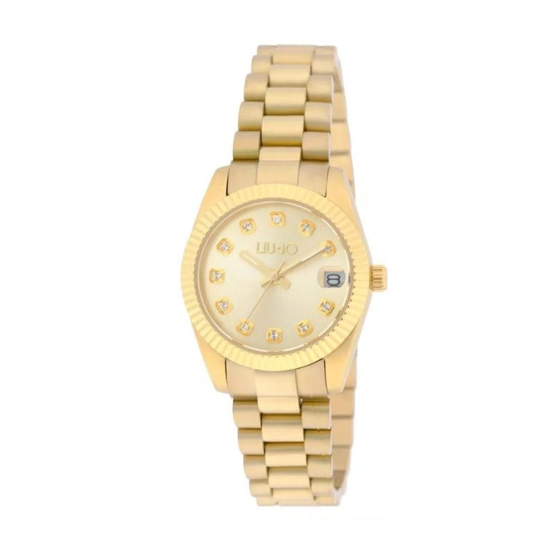 Liu Jo ženski sat u zlatnoj boji sa svijetlo-zlatnim brojčanikom i cirkon markerima