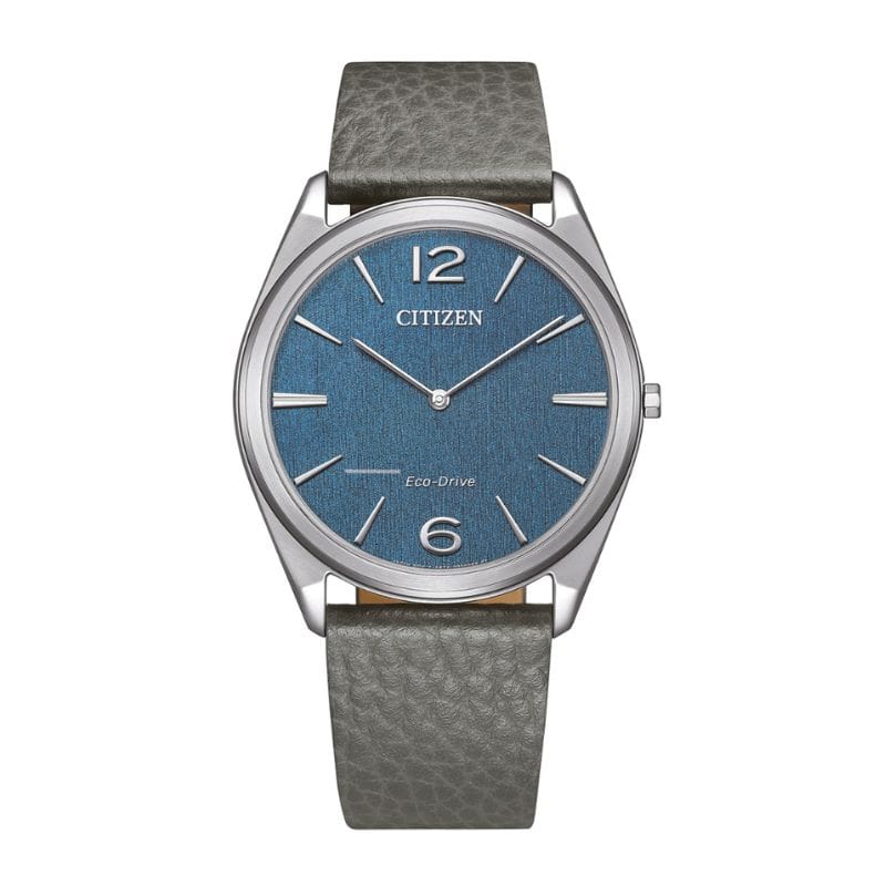 Citizen AR3120-24L plavi brojčanik muški sat Eco Drive Citizen kožna narukvica