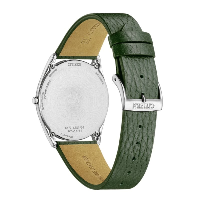 Citizen AR3120-32X muški sat zeleni brojčanik zelena kožna narukvica Eco-Drive Citizen satovi BiH Cazin