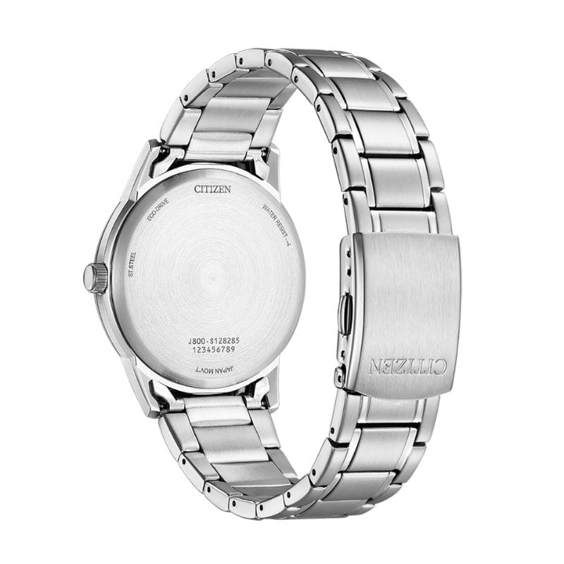 Citizen AW0100-86LE muški sat plavi brojčanik Eco Drive metalna narukvica dan datum