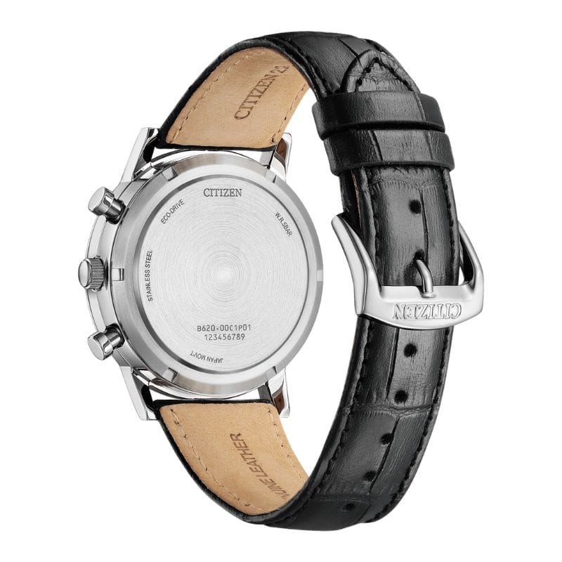 Citizen CA4630-02A muški hronograf sat bijeli brojčanik plave kazaljke Eco Drive