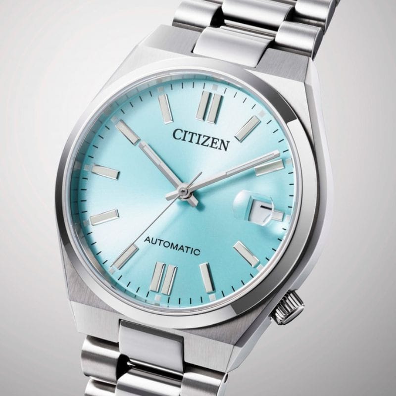 Citizen NJ0200-50L Tsuyosa automatic sat plavi brojčanik detalj brojčanika