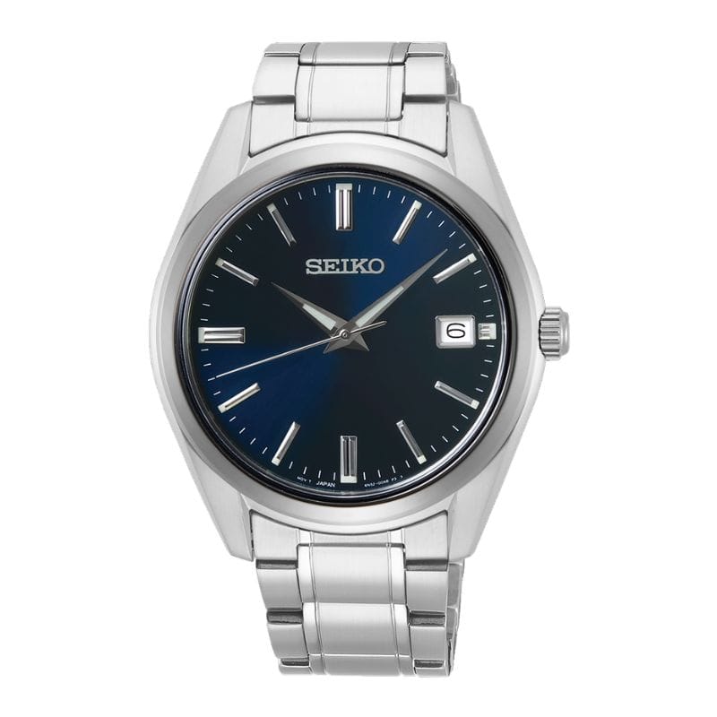 Seiko SUR309P1 muški sat plavi brojčanik sapphire staklo datum metalna narukvica