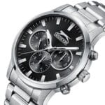 Slazenger SL.09.2356.2.03 muški sat crni brojčanik multifunkcionalni metalna narukvica